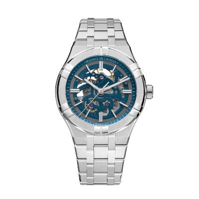 AIKON Automatic Skeleton bleue 42mm AI6008-SS002-031-1