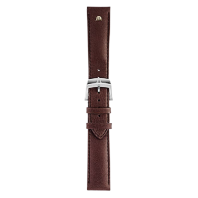 Bracelet cuir de vachette marron Eliros 20mm ML740-005009 Maurice Lacroix