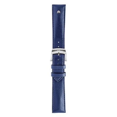 Bracelet cuir de vachette bleu Eliros 20mm ML740-005137 Maurice Lacroix