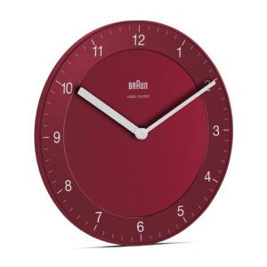 Pendule murale rouge Braun 20cm, BC06R