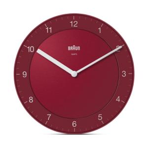 Pendule murale rouge Braun 20cm, BC06R