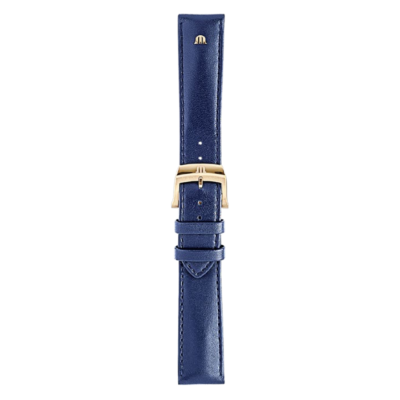 Bracelet cuir de vachette bleu Eliros 20mm ML740-005013 Maurice Lacroix