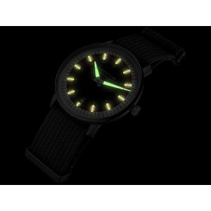 Montre EGOR noire - Bracelet nylon gris S01-EG03-FI04