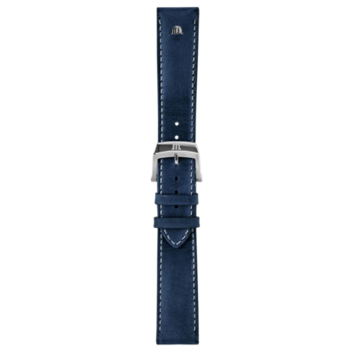 Bracelet cuir de vachette bleu Eliros 20mm ML740-005088 Maurice Lacroix