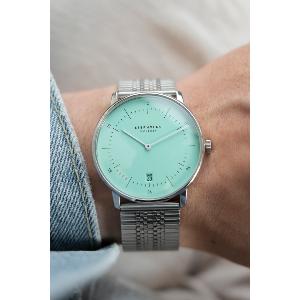 Montre NAOS turquoise - Bracelet SuperSlim acier S01-NA37-ME08