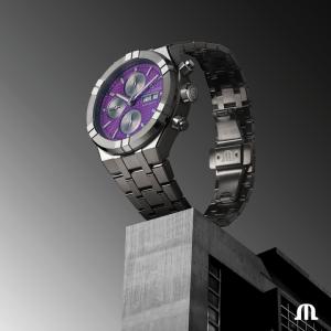 AIKON Automatic Chronograph Titanium violet 44mm AI6038-TT032-430-1